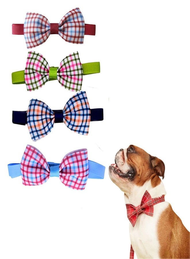 Sage Square Charming Dog Printed Bow Tie: Stylish, Comfortable, and Durable Accessory for Pet Owners & Dog Lovers - Perfect for Special Occasions, Photoshoots, Everyday Wear For Dog & Puppy(Pack Of 4) - Image 1